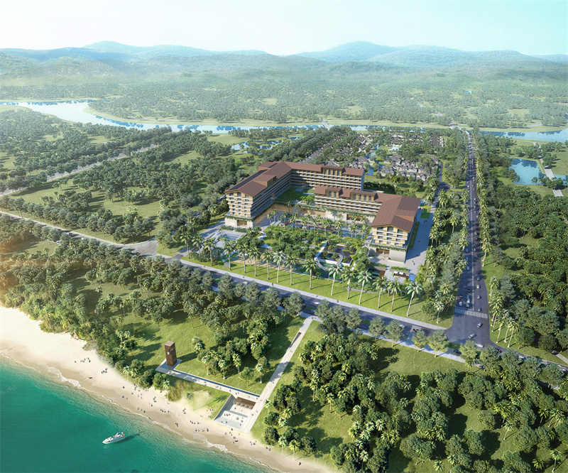 三亞泰康之家度假酒店,臻品之選-俯瞰效果圖 三亞泰康之家度假酒店,臻品之選-俯瞰效果圖